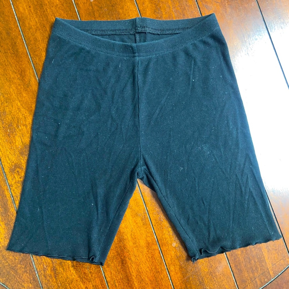 Cat & Jack Ribbed Ruffle Bottom Bike Shorts